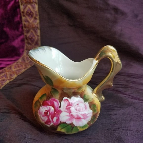 Vintage Other - Enesco Vintage Rose Porcelain Creamer Hand Painted